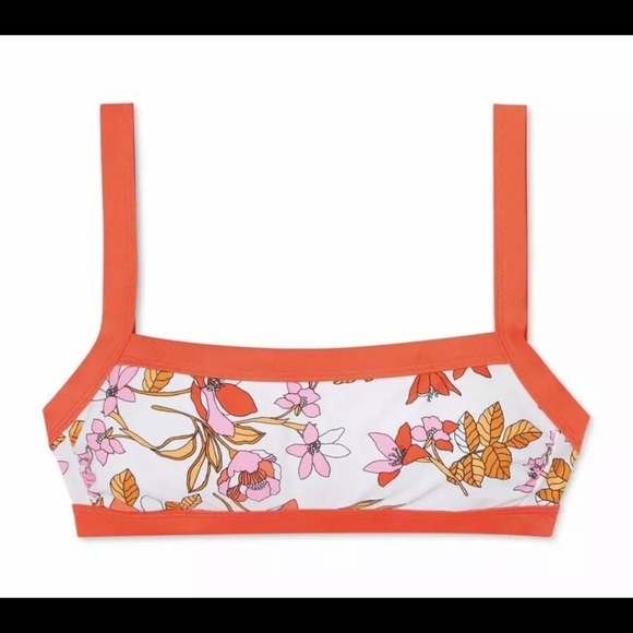 Square Neck Bralette Red Bikini Top - Xhilaration - Picture 5 of 13